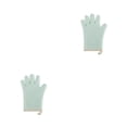 thumbnail image 1 of Bearachild Guante para horno de 1 pieza, impermeable, para hornear, para microondas, reutilizable, para panadería, Picnic, cómodo guante para Verde claro 2piezas, 1 of 6