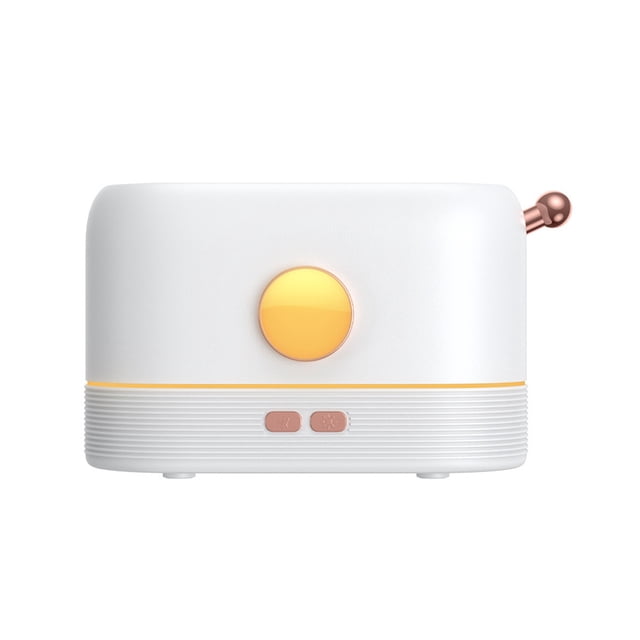 Advancent Humidificador de aire, difusor de Aroma LED de llama de aceite esencial con luz nocturna, fabricante de niebla que cambia de Color, decoración Humidificadores Blanco Advancent HA063164-01