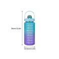 thumbnail image 2 of 68oz Leakproof Free Drinking Water Bottle with Motivational Time Marker BPA Free for Fitness, Gym and Outdoor Sports, 2 of 6