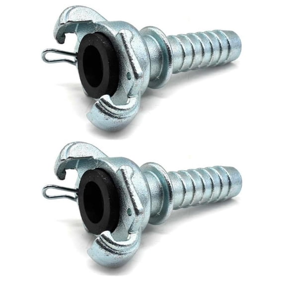 2 Interstate Pneumatics CU-853 3/4" Straight Through Jack Hammer Barb Coupler