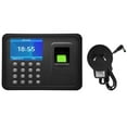 thumbnail image 2 of Time Clocks for Employees Small Business, Clock in Machine for Employees with 2.4 Inch Tft Lcd Screen, Biometric Fingerprint Password Device Attendance Machine, 2 of 3