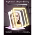 thumbnail image 4 of Espejo de maquillaje Gospire Travel con luces de aumento de 10 veces, color morado, 4 of 7