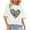 C-White, variant on GERsome Womens Crop Tops Short Sleeve Cropped T Shirts Casual Crew Neck Drop Shoulder Loose Fit Summer Graphic Tees, Sizes S-3XL