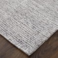 thumbnail image 6 of Feizy Freemont Modern Distressed, Gray, 1'6" x 1'6" Swatch Handmade Stain Resistant Kid Friendly Industrial Solid Floor Rug for Living room Bedroom, 6 of 9
