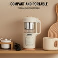thumbnail image 6 of VEVOR Baby Food Maker, 500W Baby Food Processor with 300 ml Glass Bowl, SUS304 Stainless Steel 4-Blade Baby Food Puree Blender Steamer Grinder for Food, Fruit, Vegetable, Meat, 6 of 9
