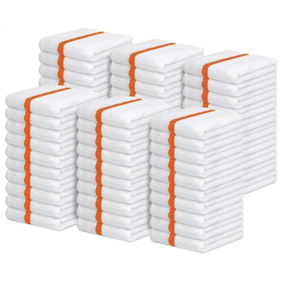 Avalon Towels Terry Bar Mop Towels (Value Pack of 60) Size 16"x19" – Absorbent and Durable, Multipurpose Cleaning Rags, Cott