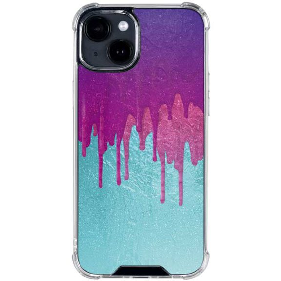 Skinit Paint Splatter Purple iPhone 14 Plus Clear Case