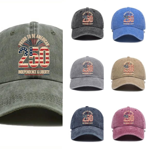 AJGRHE Washed Soft Top Baseball Cap With Letter Print Summer Outdoor Sun Hat Curved Brim Green One Size