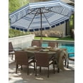 thumbnail image 4 of Bathroom Sloth Rectangle Outdoor Tablecloth, Waterproof Table Cloth Cover with Umbrella Hole and Zipper, Toilet Animals Vintage Table Protector for Patio Party Picnic 60"x84", 4 of 6