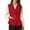 Red, variant on Aueoeo Womens Casual Cardigan Vests Open Front Sleeveless V Neck Business Jacket Solid Color Waistcoat