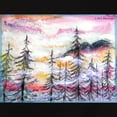 thumbnail image 3 of CafePress - Landscape, Colorful Art! T Shirt - Women's Traditional Fit Dark T-Shirt, 3 of 4