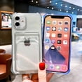 thumbnail image 2 of Funda transparente con ranura para tarjetas para iPhone 11 12 13 14 Mini Pro XS Max X XR SE 7 8 14 Plus Tan Jianjun unisex, 2 of 2