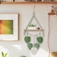 thumbnail image 4 of Macramé para colgar en la pared, tapiz, macetero, soporte, estante colgante de pared, estante flotante de exhibición de madera para apartamento, 4 of 6