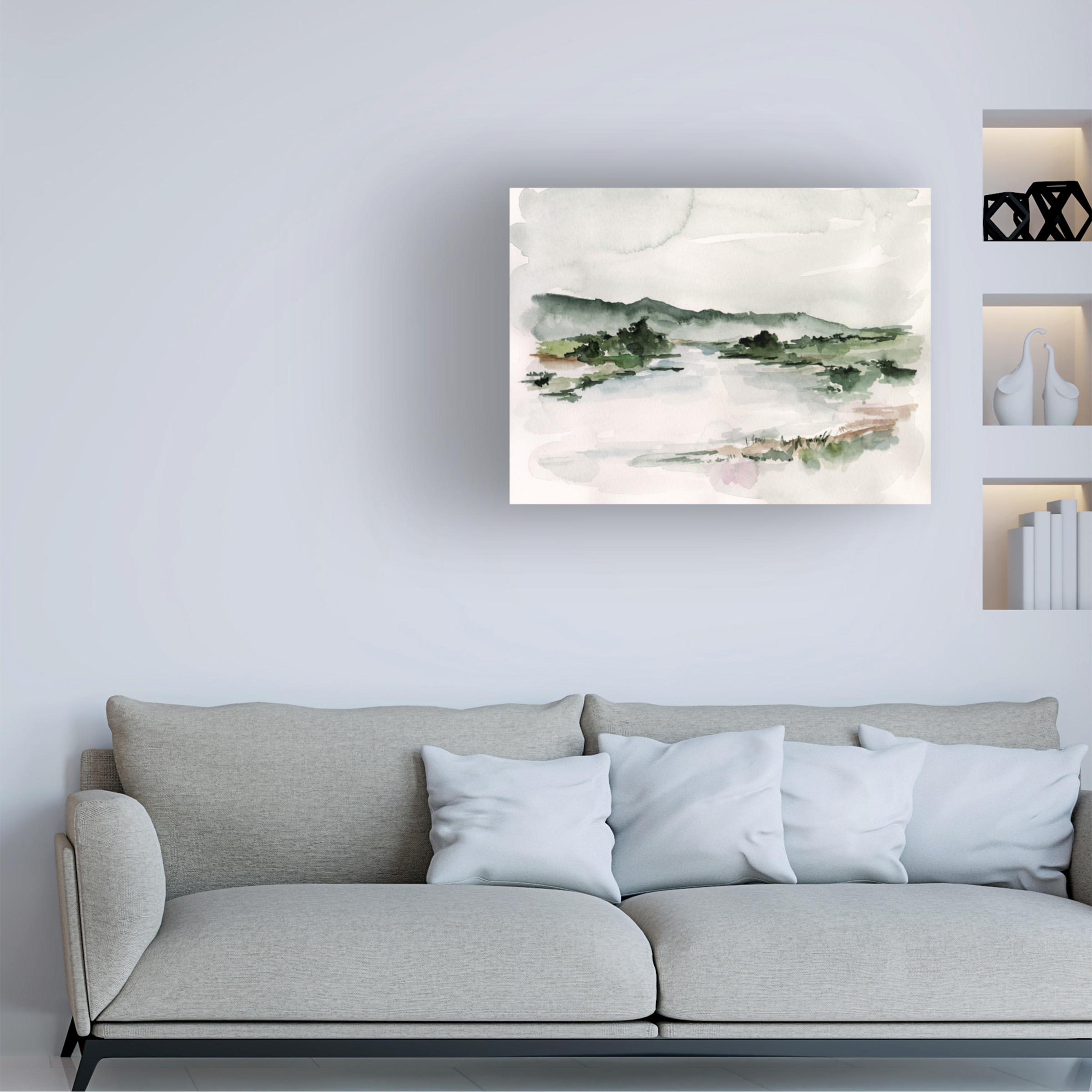 Jennifer Paxton Parker 'Lake Mist II' Canvas Art