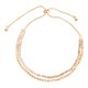 thumbnail image 1 of Pulsera de cadena con dije de cristal para regalar en aniversarios, para mamás, amigas y novias. Luz de oro, 1 of 7