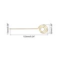 thumbnail image 2 of Uxcell Metal Cocktail Toothpicks Circle Shape Drink Pick Cocktail Skewer 6Pack(Gold), 2 of 8