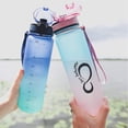 thumbnail image 7 of Live Infinitely Gym Water Bottle with Time Marker Fruit Infuser and Shaker 34 Oz Cotton Candy, 7 of 7