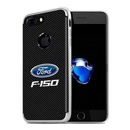 iPhone 7 Plus Case, Ford F-150 PC + TPU Shockproof Black Carbon Fiber Textures Cell Phone Case
