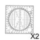 thumbnail image 1 of Regla de dibujo de Regla de Dibujo funciones 2x Ronda Geométrica para de Estudiantes, 1 of 9