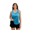 thumbnail image 3 of Pinspark Women's Racerback Yoga Tank Top Sleeveless Athletic Shirt Long Length Gym Tops Lightweight Workout Running Shirts, 3 of 7