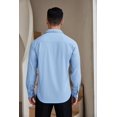 thumbnail image 3 of COOFANDY Men's Dress Shirt Classic Fit Button Up Shirts Long Sleeve Stretch Wrinkle-Free Shirt, 3 of 6