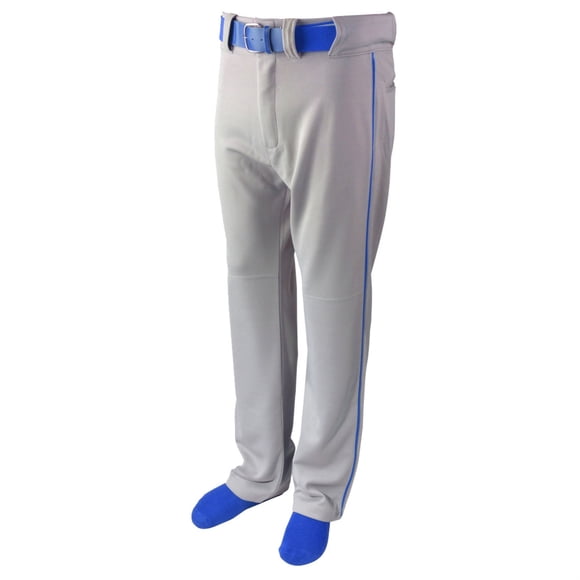BASEBALL PANT W/ PIPING-GREY/ROYAL-AM