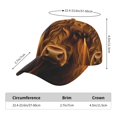 thumbnail image 2 of Balery Sunset Sunflower Cow A Gorra de béisbol de tamaño ajustable para correr, entrenar y actividades al aire libre. Gorra de papá para todas las estaciones., 2 of 6