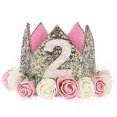 thumbnail image 1 of Baby Princess Tiara Crown, Baby Birthday Hat, 1 of 1