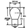 thumbnail image 2 of Camco 54803 Bulb 1156 for Auto Back Up - 2 Pack, 2 of 2