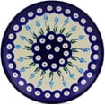 thumbnail image 2 of Polmedia Floral Peacock Polish Pottery Decorative Plate, 2 of 6