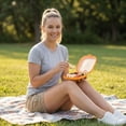 thumbnail image 2 of Silicone Sandwich Container Reusable Food Storage Box for Sandwiches Fruit Snacks Leak Resistant Lunch Box with Lid, 2 of 4
