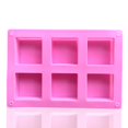 thumbnail image 4 of 6 Grids Rectangle Silicone Soap Mold Tray For Homemade Diy Baking Mould, 4 of 9
