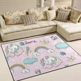 thumbnail image 2 of SKYSONIC Sleeping Unicorns Pop Art Lightweight Carpet Mats Area Soft Rugs Floor Mat Rug Home Decoration for Kids Room Living Room 63 x 48 inches, 2 of 6