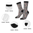 thumbnail image 5 of Honeii Hedgehogs and Flowers1 Print Adult Socks,Crew Socks,Casual Calf Socks,Daily Wear Socks for Men & Women, Perfect for Sports, Casual and Everyday Use, 5 of 6