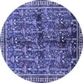 thumbnail image 1 of Ahgly Company Indoor Round Persian Blue Traditional Area Rugs, 6' Round, 1 of 4