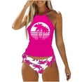 thumbnail image 1 of Women'S Swimsuit Printed Tank Top Two Piece Bathing Suit With Shorts Conservative Swimwear, 1 of 5