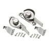 2pcs Window Sash Lock Knob Locking Chrome Finish Spring Action Right Left Hand