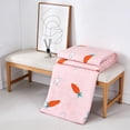 thumbnail image 3 of S Lightweight Summer Blanket Featuring A Rabbit and Carrot Design Machine Washable Can Be Folded for Easy Travel and Storage In Mild Weather for Beds and Sofas, 3 of 6