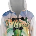 thumbnail image 4 of Happy St. Patrick’s Day Boxer with Green Hat Shamrocks Rainbow All Over Print 3D Hooded Duffle Toggle Coat Boxers Dog Lover Gifts Idea - 03007, 4 of 6