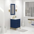 thumbnail image 3 of Water Creation Bristol 24"W Wood Single Bathroom Vanity in Monarch Blue/White, 3 of 6