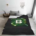 thumbnail image 6 of University of Belhaven Blazers Fleece Blanket, Very Soft Microfiber Flannel Blanket for Couch Warm and Cozy for All Seasons, Star Background, 6 of 6