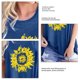 thumbnail image 4 of Blusa sin mangas con estampado de girasol, cuello redondo, talla grande, sin mangas, holgada, para vacaciones de verano, 4 of 4