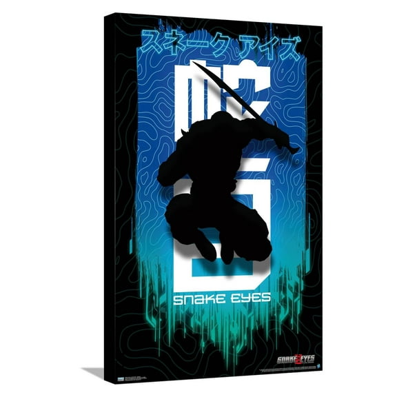 G.I. Joe: Snake Eyes - Shadow Canvas Wall Poster, 14.725" x 22.375"