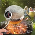 thumbnail image 6 of Hzzsbu Home Coffee Bean Roaster Tool - Portable Stainless Steel Handy Coffee Roaster Mesh Pan Tool with Thermometer for Home & Outdoor Coffee Beans Baking, 6 of 7