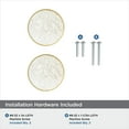 thumbnail image 6 of Amerock Accents 2 inch (51mm) Diameter Gold/Mother of Pearl Cabinet Knob - 2 Pack, 6 of 7