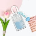 thumbnail image 1 of INS Transparent Sliding Student School Card Holder Bus Card Holder Luggage Tag Holder, 1 of 4