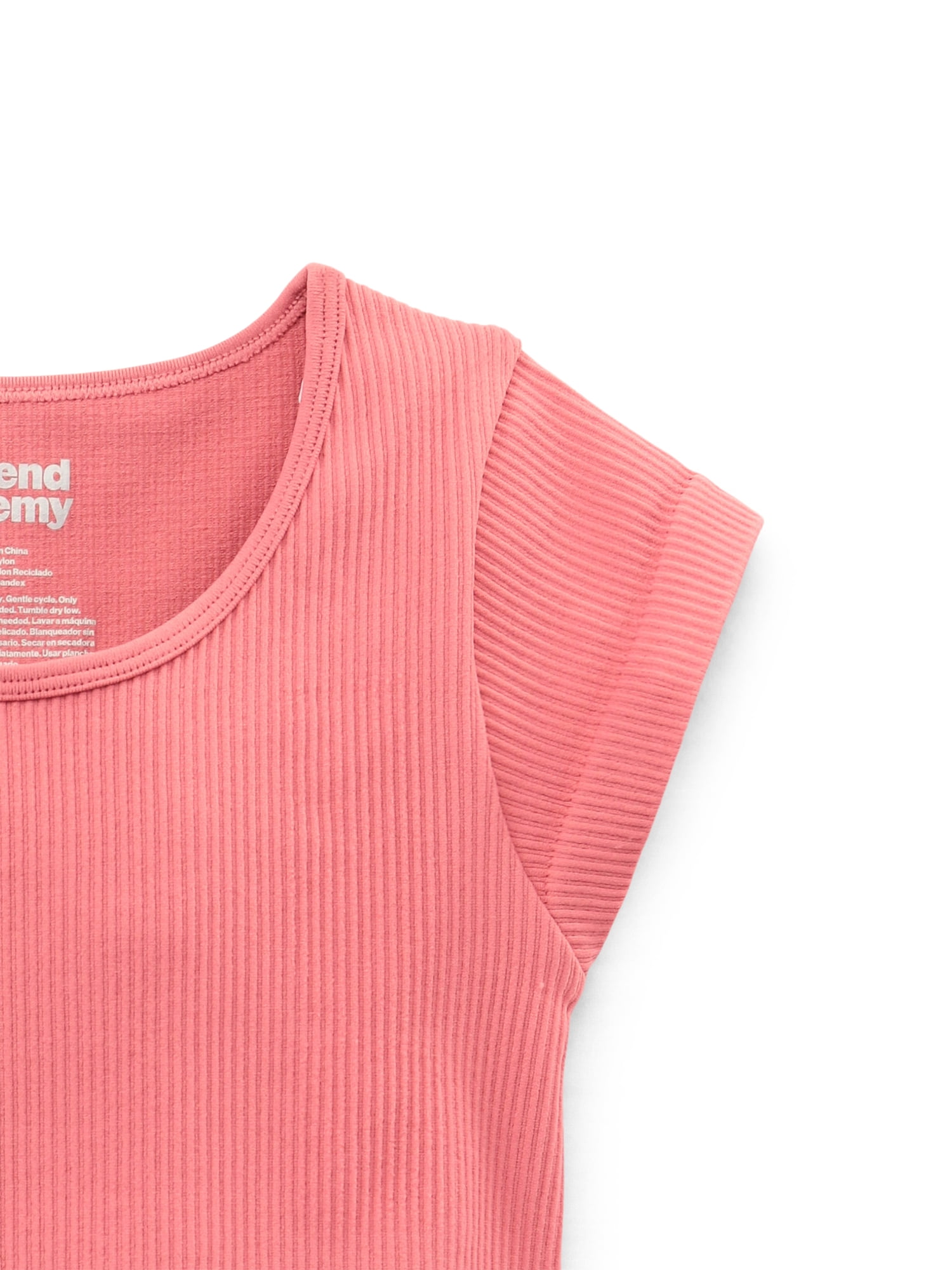 Weekend Academy Girls Cap Sleeve Seamless Top, Sizes 4-18