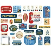 Echo Park Paper BA95024 Icons - Baseball Ephemera Die
