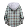 thumbnail image 6 of YAYUBA Hooded Flannel Shirt for Men Casual Button Down Shirt Long Sleeve Plaid Hoodie with Pocket, 6 of 6