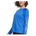 thumbnail image 2 of Calvin Klein Performance Womens Raglan Sleeve Logo Top Blue Wave M, 2 of 3
